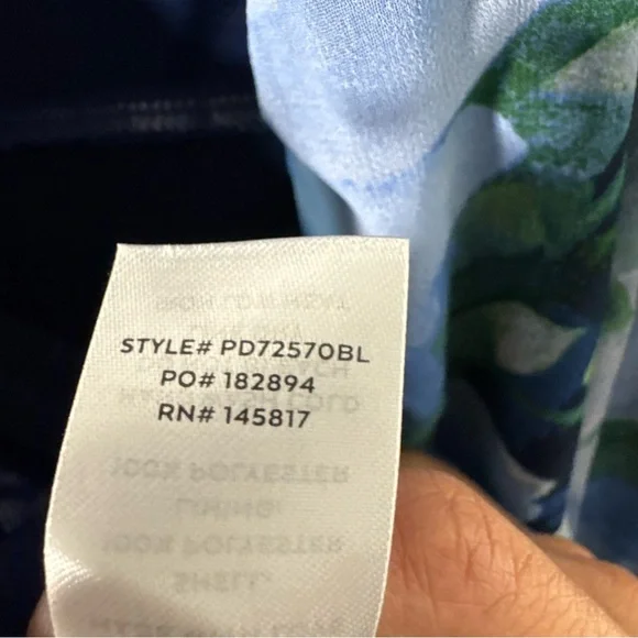 Lulus‎ Flowery Passion Blue Floral Print Cowl Neck Midi Dress Women’s Small NEW - Picture 11 of 14